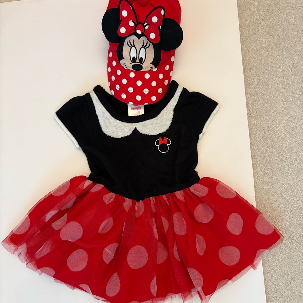 Minnie Mouse dress and Hat